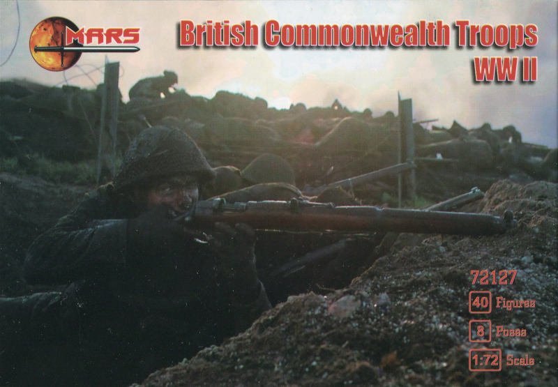 Image 0 of Mars 1/72 World War II British Commonwealth Troops 72127