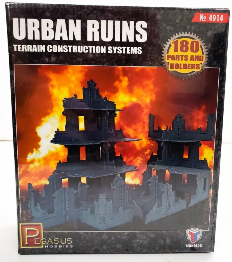 Image 0 of Pegasus Models 28mm Gaming Urban Ruins Terrain Construction Set 4914