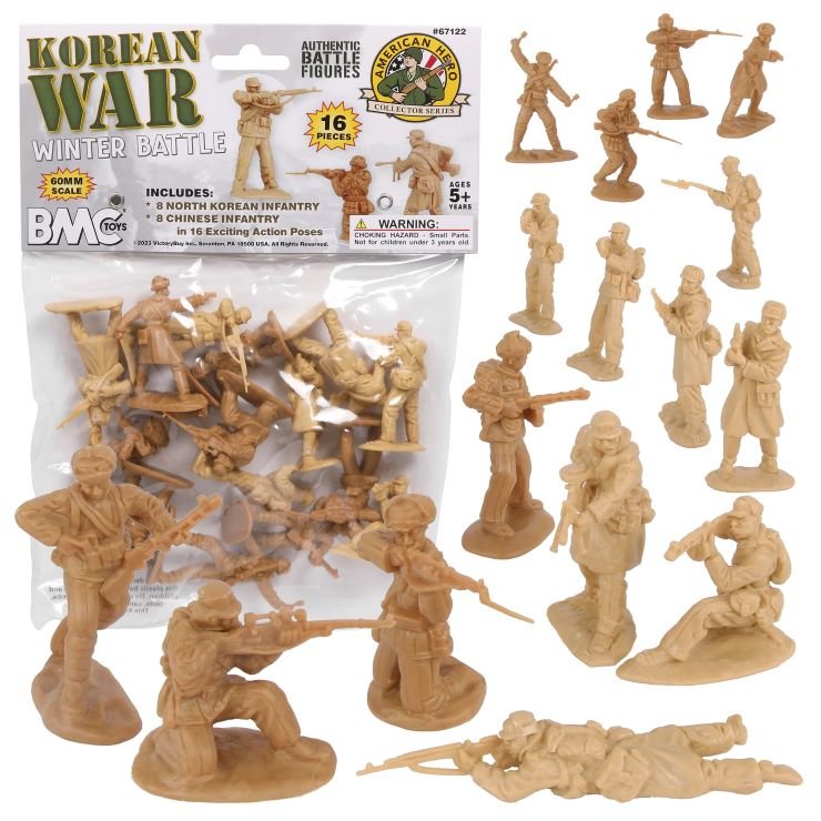 Image 0 of BMC 1/32 Korean War Winter Battle Soldiers Set Koreans Chinese 67122