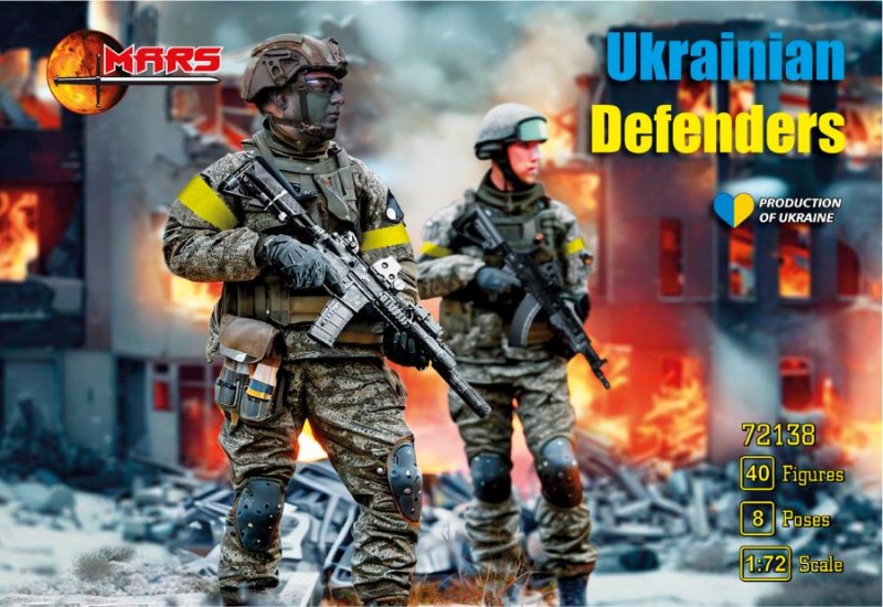 Image 0 of Mars 1/72 Ukrainian Defenders Soldiers Set 72138