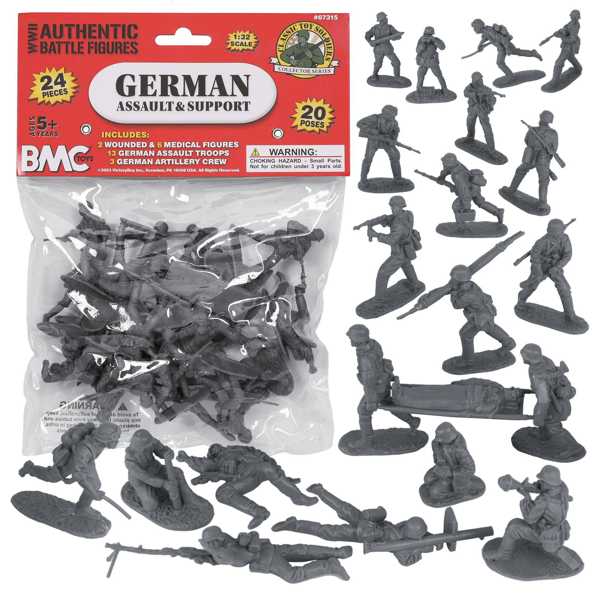 BMC Toys WWII German Assault & Medics Soldiers Set 67315