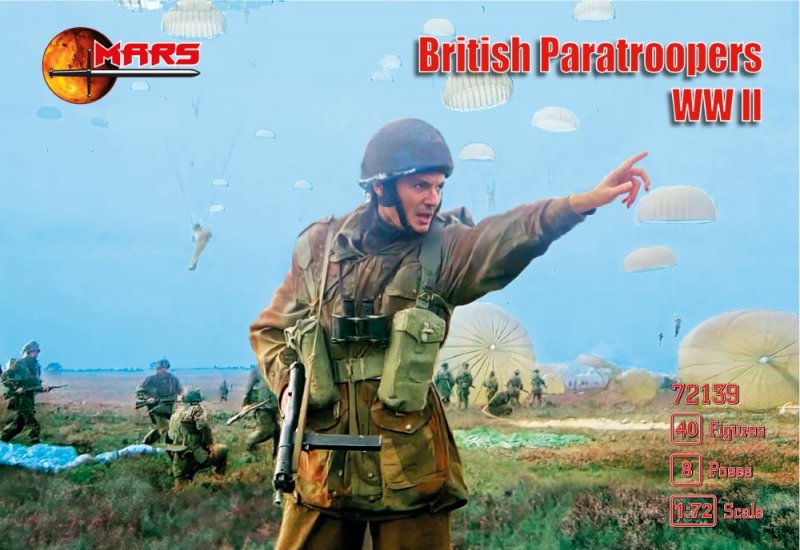 Image 0 of Mars 1/72 WWII British Paratroopers Soldiers Set 72139