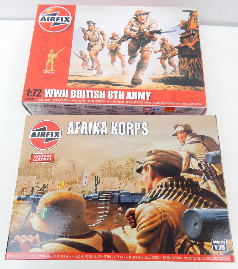 Image 2 of Airfix WWII Africa Campaign Custom Model Kit Bundle Set