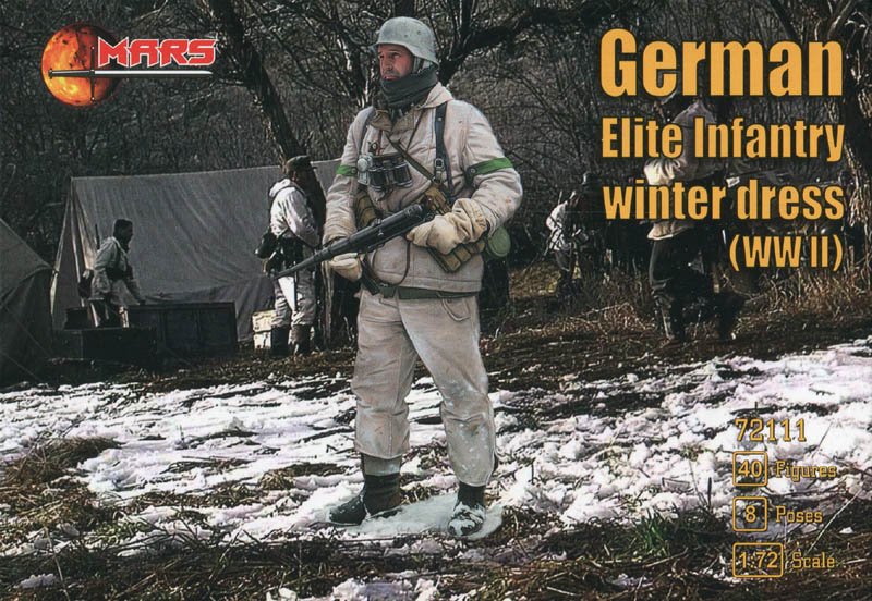 Image 0 of Mars 1/72 WWII German Elite Infantry Winter Dress 72111