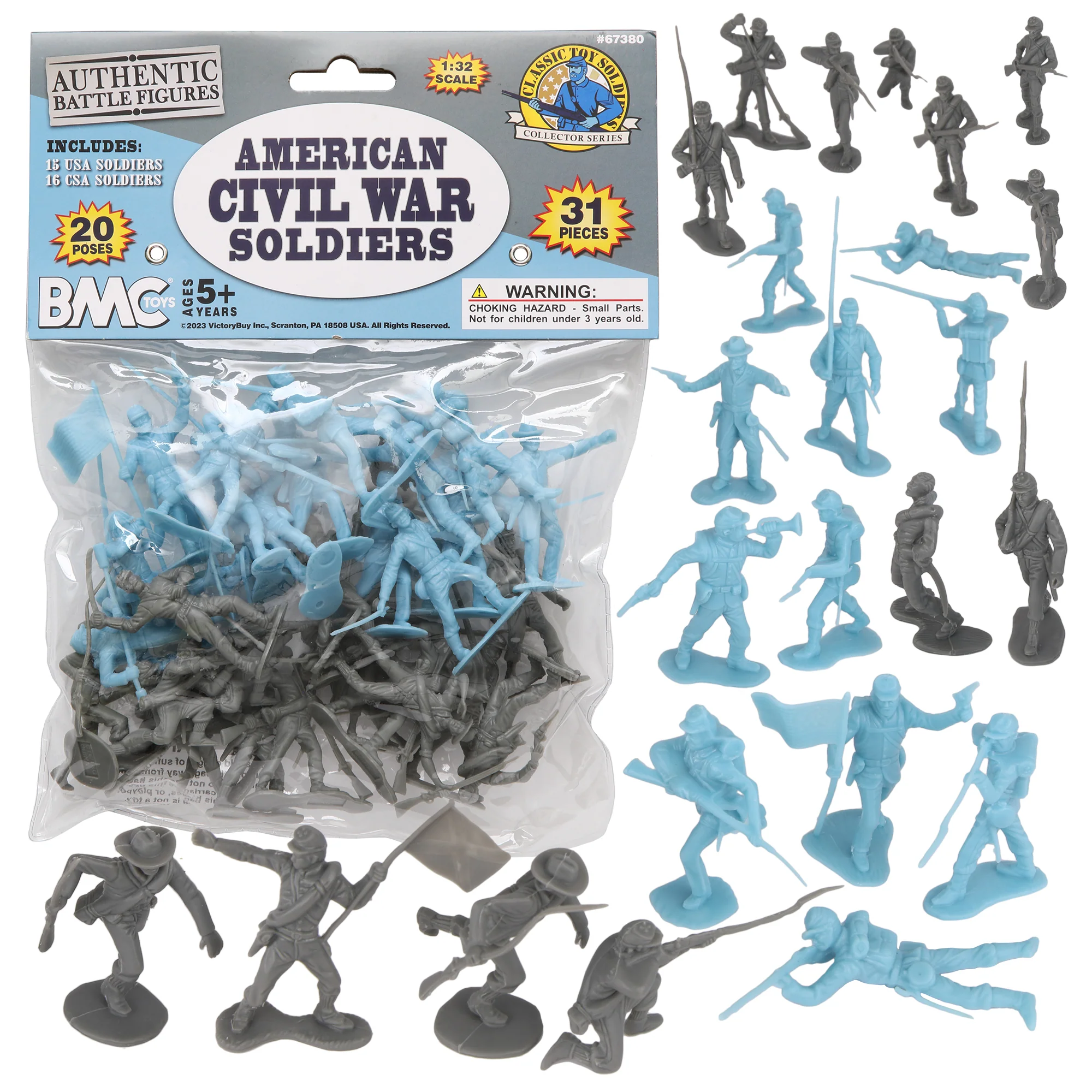BMC CTS 54mm Union Confederate Soldiers Set 67380