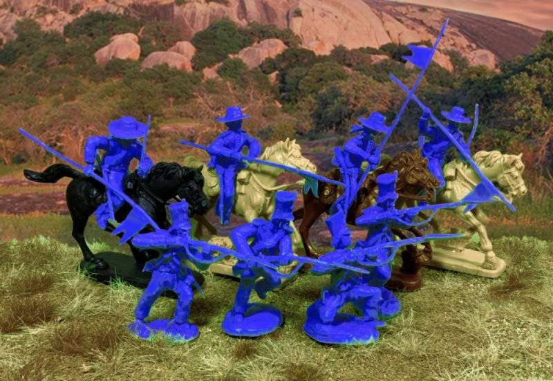 Image 0 of Paragon Miniatures 1/32 Alamo Mexican Cavalry & Infantry Set 16