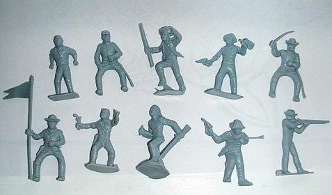 Image 0 of Marx 45mm Cavalry And Pionners Set 25 Figures Grey