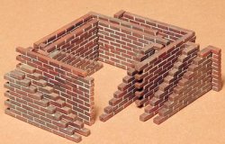 Tamiya 1/35th Scale Plastic Brick Wall Set # 35028