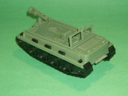 MPC Recast Green Plastic Weasel Tracked Vehicle