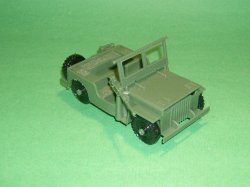 MPC Recast Green Plastic Army Jeep