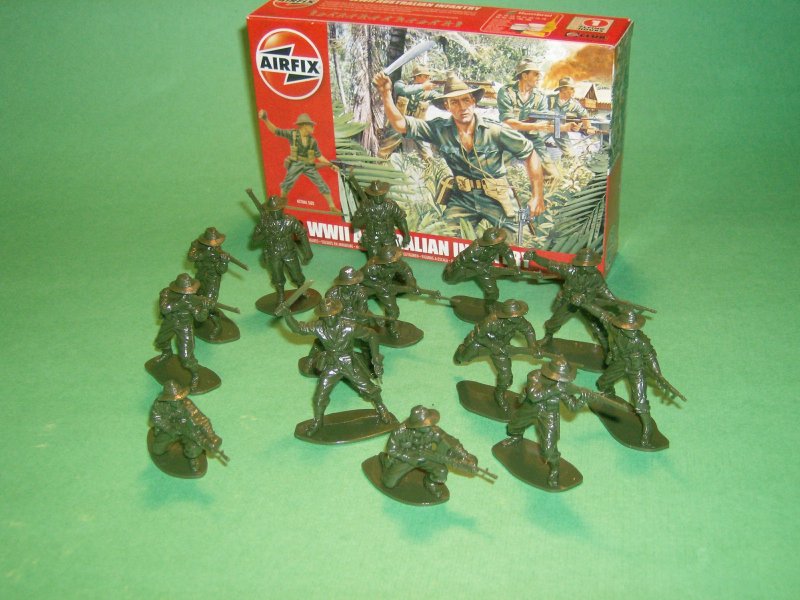 WWII AUSTRALIAN TROOPS PAPUA NEW-GUINEA * PLASTIC TOY SOLDIERS BRITAINS DSG 