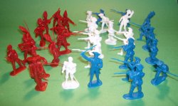 BMC American Revolution 34 Pc Plastic Soldiers Set 67059