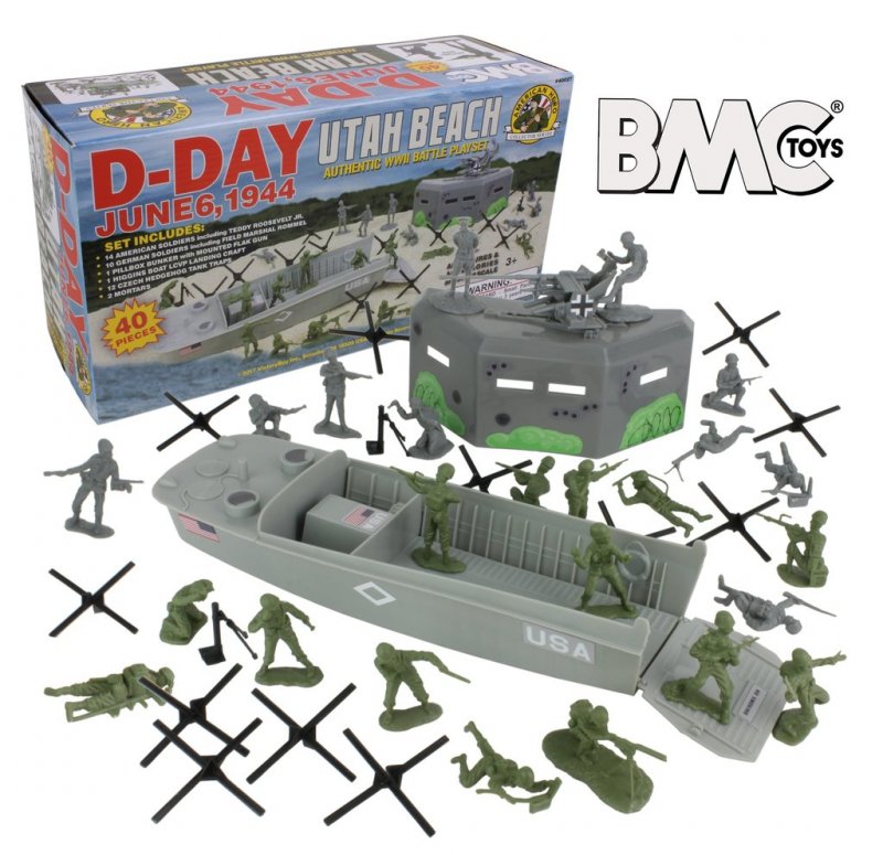 Image 0 of BMC WWII UTAH BEACH D-Day Shoebox Playset Series Set