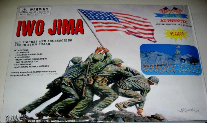 BMC World War II Iwo Jima USMC Playset 36 Pieces 54mm 