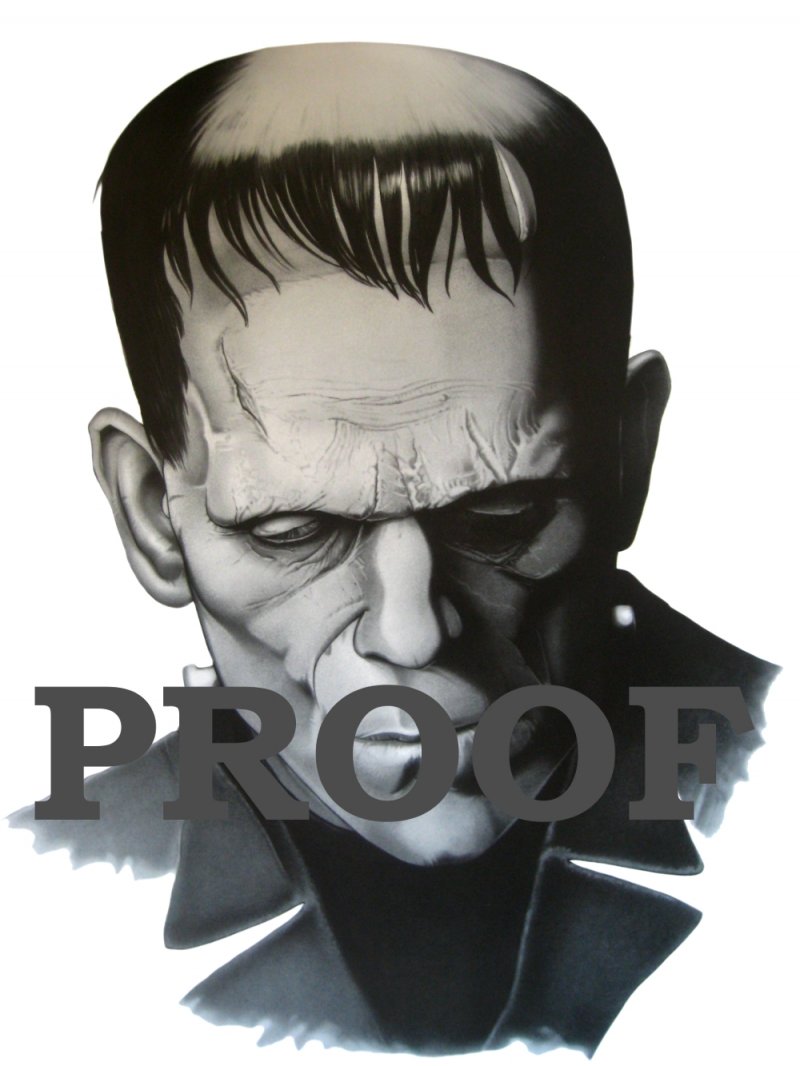 Frankenstein art print 18 x 24" Cory Smith Limited Edition Signed and
