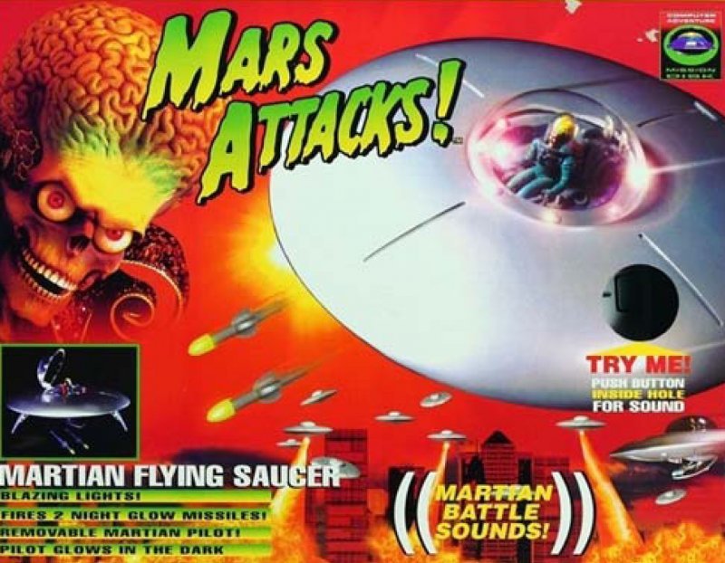 Mars Attacks Martian Flying Saucer Trendmasters