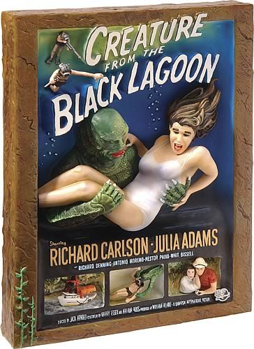 3D lenticular Creature From the Black Lagoon Post Card 