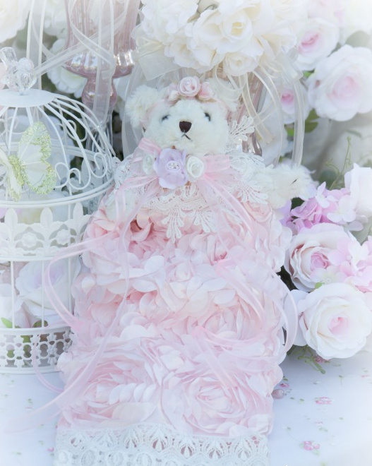 Image 1 of Rose Blush Teddy Bear