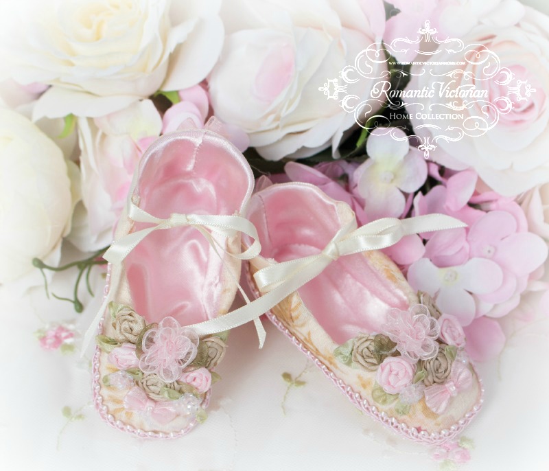 Image 1 of Victorian Roses Baby Shoes