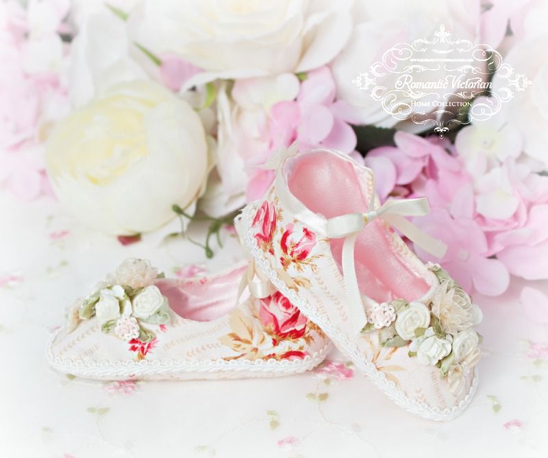 Tea Rose Baby Shoes