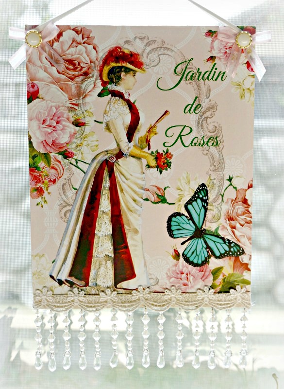 Jardin de Roses Wall sign