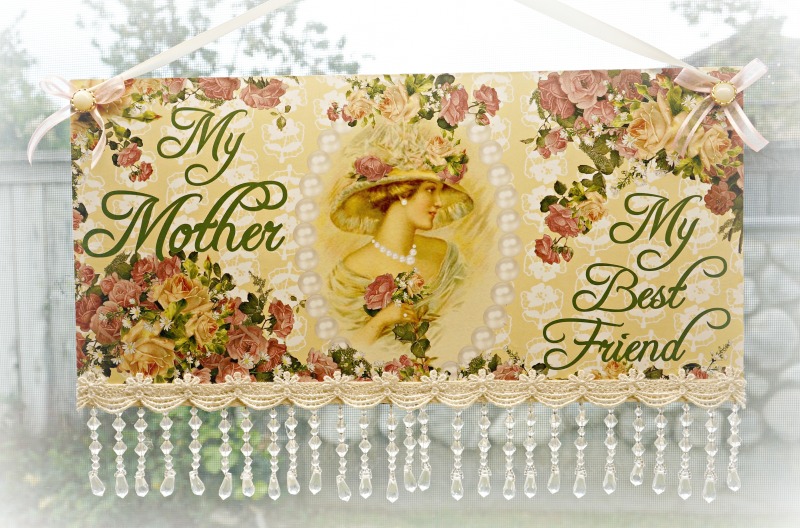 My Mother, My Best Friend Wall Sign (Large)