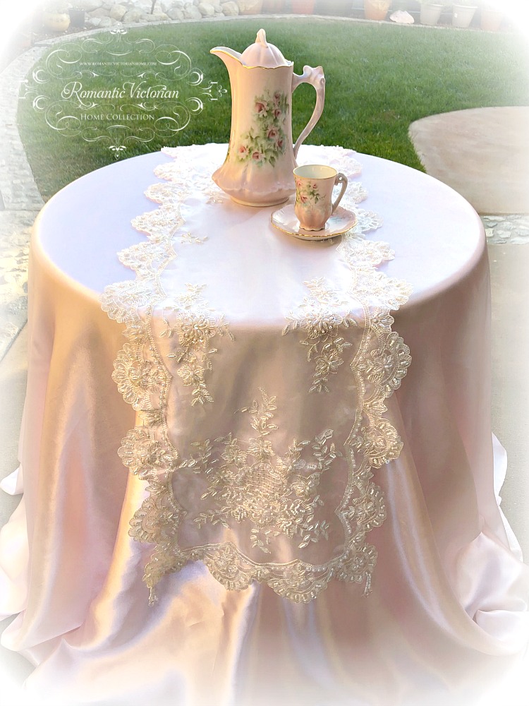 Image 0 of Romantic Victorian Beaded Table Runner