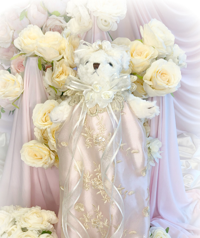 Image 1 of Rose Gold Romantic Victorian Teddy Bear