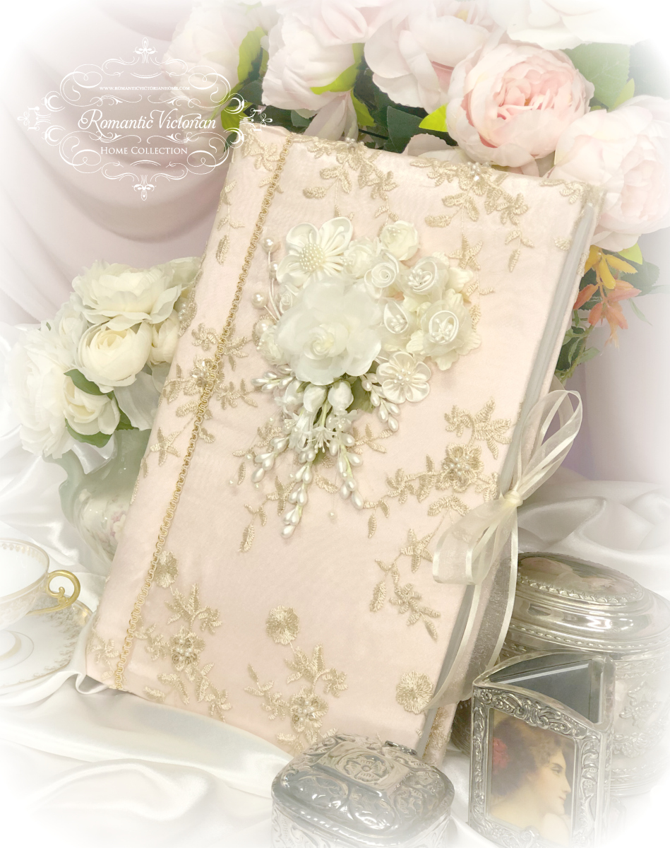 Image 0 of Large Rose Gold Romantic Victorian Photo Album