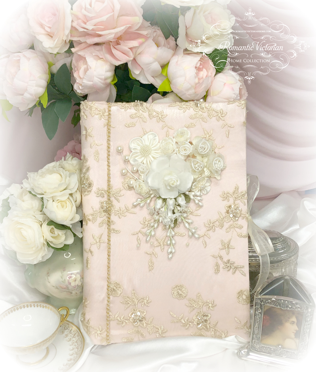 Image 2 of Large Rose Gold Romantic Victorian Photo Album