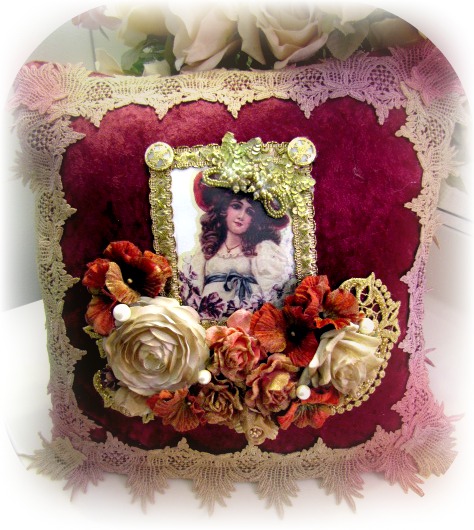 Image 2 of Victorian Splendor Lady Pillow