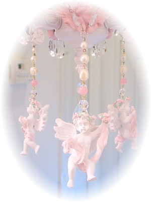 Image 1 of Large Cherub Chandelier Charms