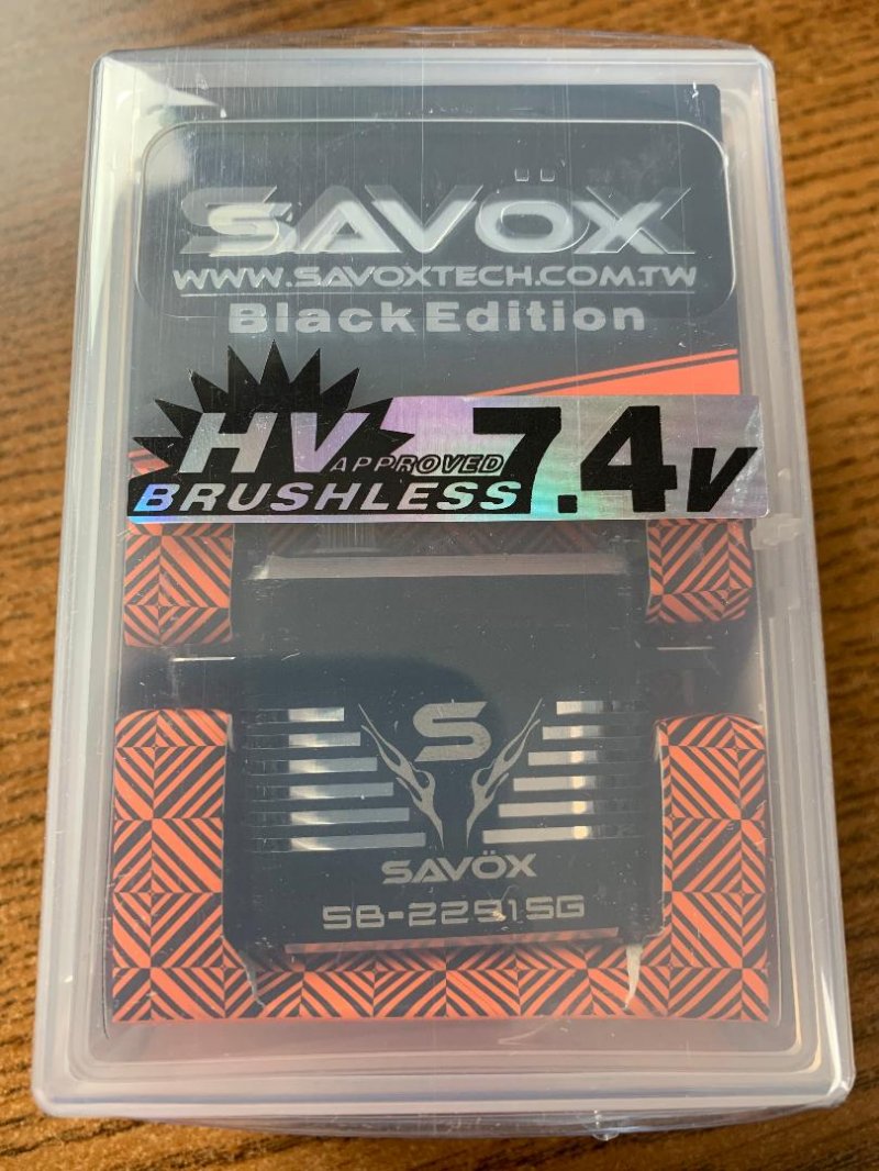 Image 0 of Savox 2291SG Monster High Speed Brushless Servo, Black 0.05sec / 250oz @ 7.4V