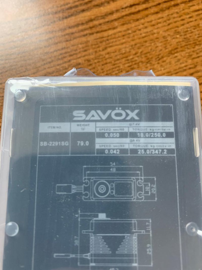 Image 1 of Savox 2291SG Monster High Speed Brushless Servo, Black 0.05sec / 250oz @ 7.4V