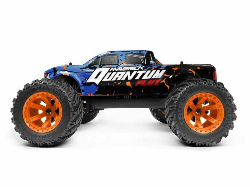 Image 1 of  HPI Quantum MT Flux 80A Brushless 1/10 4WD Monster Truck, Ready To Run - Blue