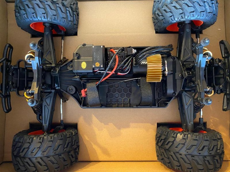 Image 4 of  HPI Quantum MT Flux 80A Brushless 1/10 4WD Monster Truck, Ready To Run - Blue