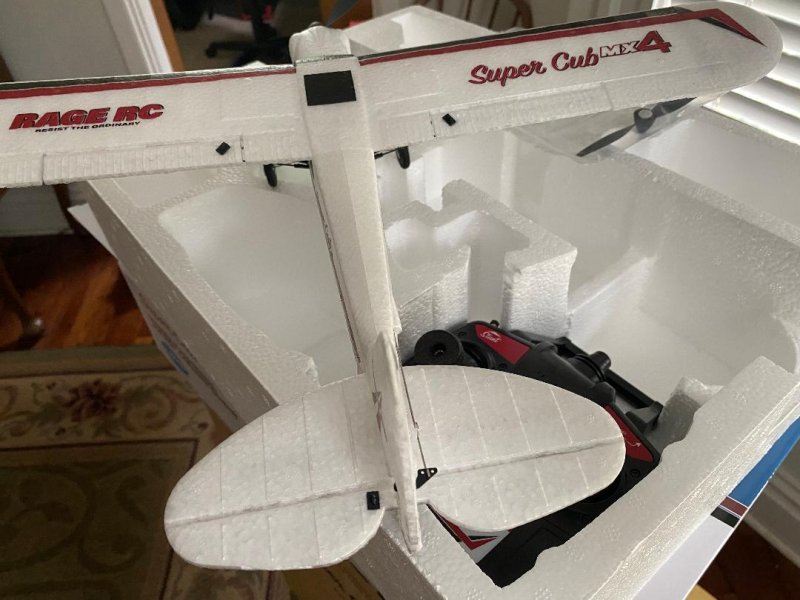 Image 1 of Rage Super Cub MX4 Micro EP 4-Channel RTF Airplane with PASS System