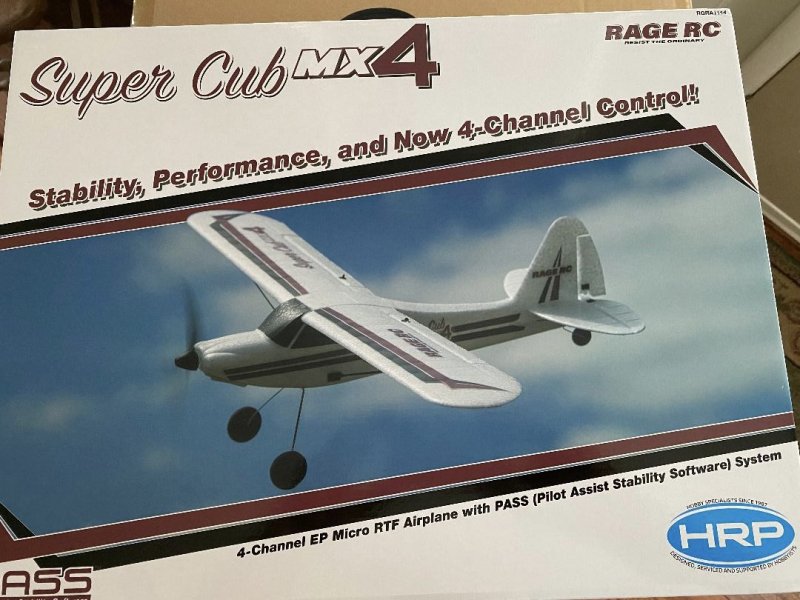 Image 2 of Rage Super Cub MX4 Micro EP 4-Channel RTF Airplane with PASS System