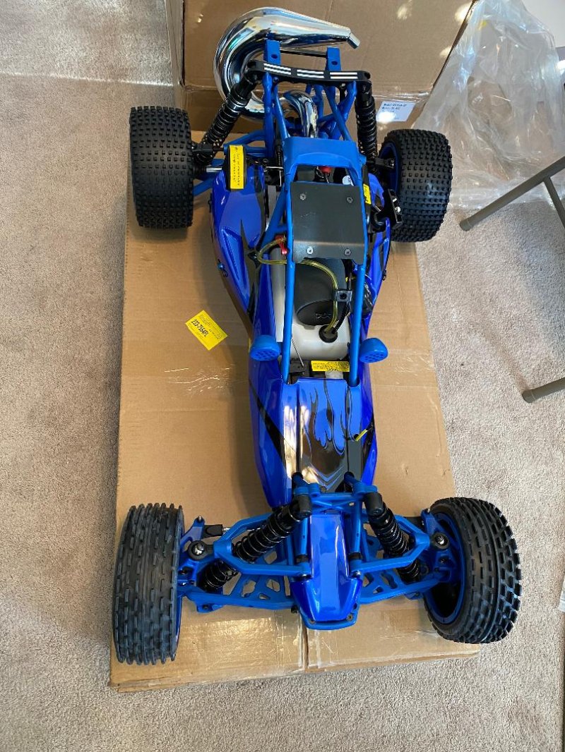 Image 1 of Rovan 1/5 Scale Ready To Run 305A 30.5cc Gas Buggy (nylon blue)
