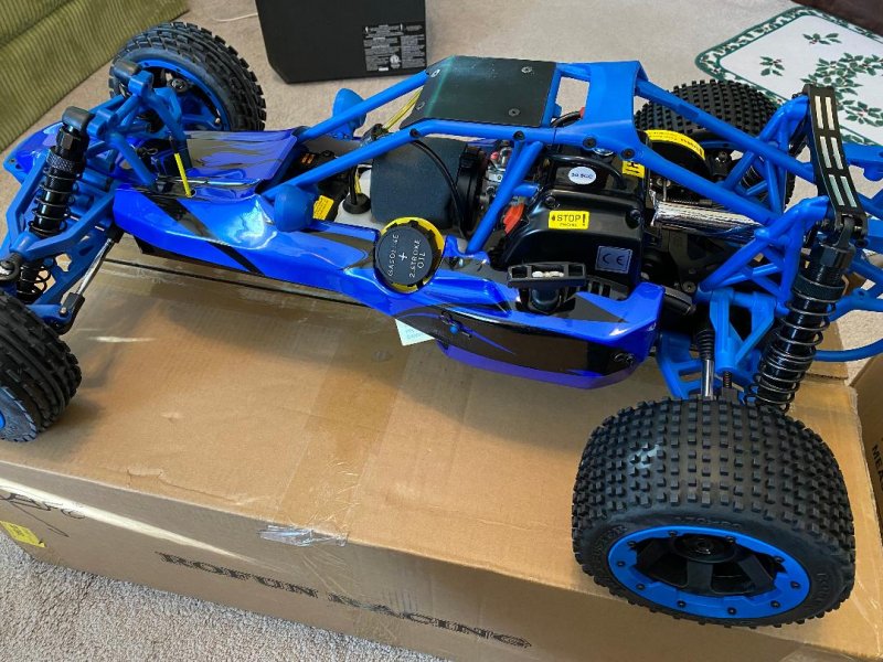 Image 0 of Rovan 1/5 Scale Ready To Run 305A 30.5cc Gas Buggy (nylon blue)