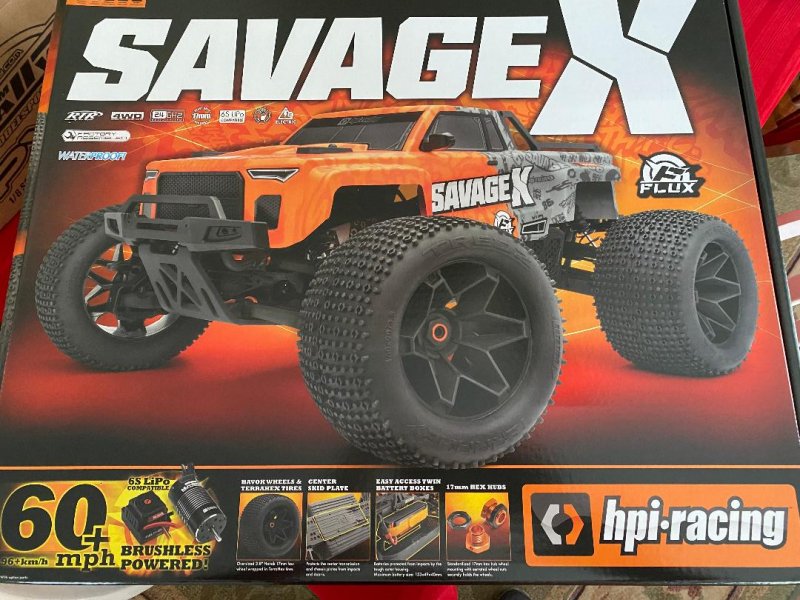 Image 1 of HPI Savage X FLUX V2 1/8th 4WD Brushless Monster Truck