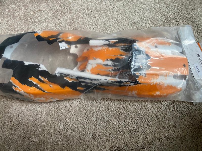 Image 0 of Rovan 1/5 Baja Sand Buggy Body Kit V2 orange white & black 