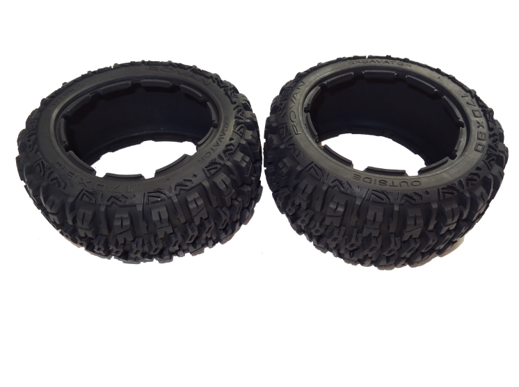 Image 2 of  Rovan SPORT 1/5 Buggy Front & Rear Off Road Excavator Tires front & rear 