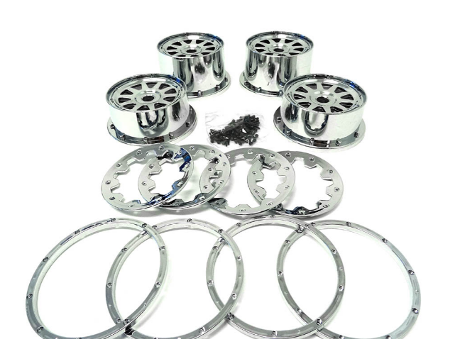 Image 0 of Baja Buggy Gen 3 Chrome Plated Plastic Rims front & rear 