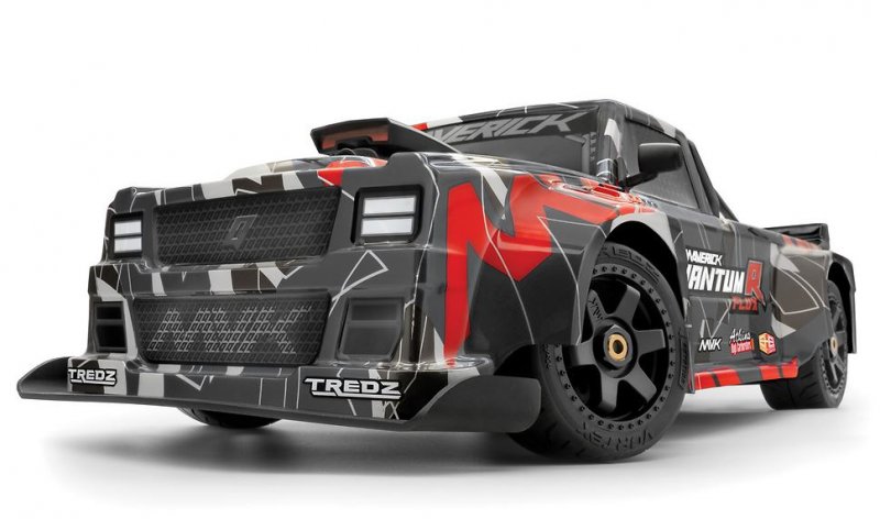 Image 1 of QuantumR Flux 4S 1/8 4WD RTR Race Truck - Grey / Red