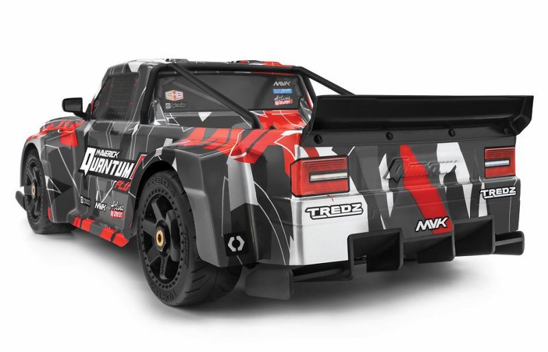 Image 3 of QuantumR Flux 4S 1/8 4WD RTR Race Truck - Grey / Red