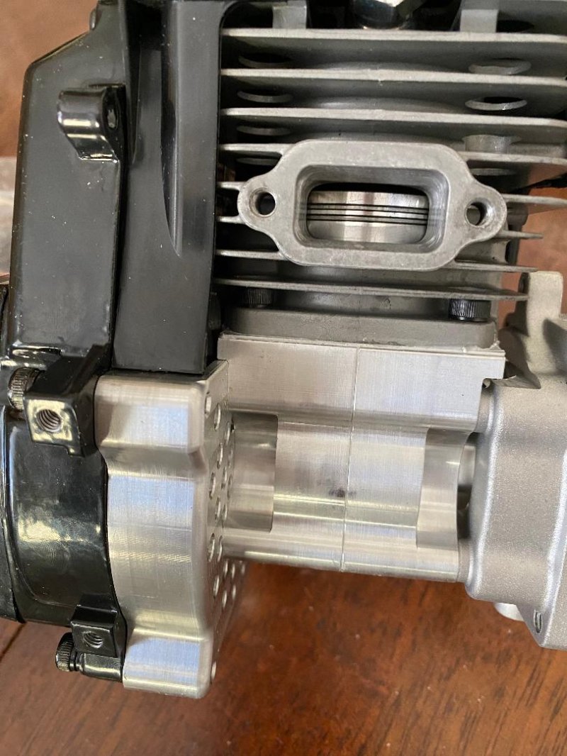 Image 1 of Rovan/Bartolone Modified 45cc Engine AKA BROVAN 45cc Baja Reed Case 4-Bolt Gas 2