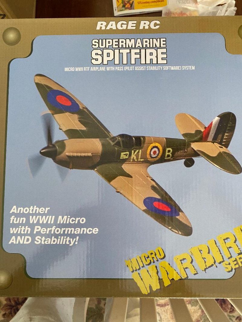 Image 0 of RAGE Supermarine Spitfire Micro RTF Airplane w/PASS