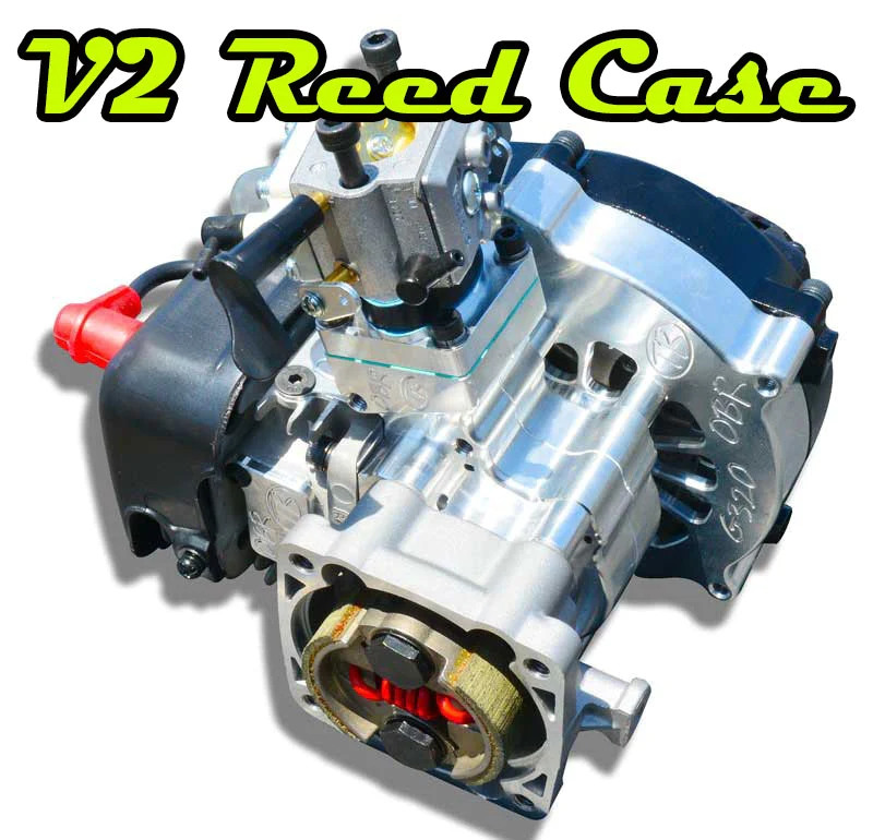 Image 6 of 9.4HP FULL MOD G340RC 34CC +2MM STROKER TR/OBR REED CASE ENGINE WITH V2 REED CAS
