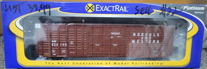 Exact Rail EP-80602-1 NW 604143 PS 60' waffle boxcar